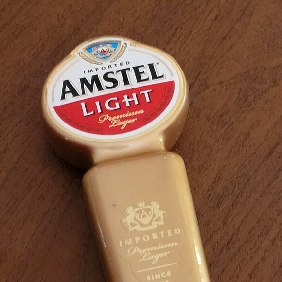 Amstel Light Imported Premium Lager Tap Handle Holder Keg 10.5" tall - Picture 10 of 12